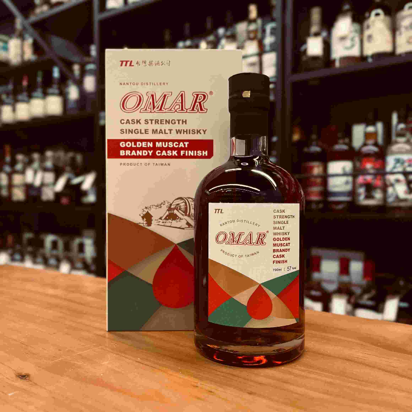 OMAR南投酒廠金香白蘭地桶原酒強度威士 OMAR Golden Muscat Brandy Cask Single Malt Taiwanese Whisky 單一麥芽威士忌