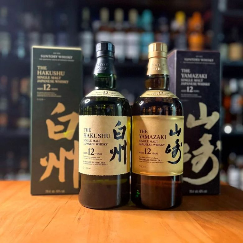 Suntory 山崎12 & 白州12 Yamazaki 12 & Hakushu 12