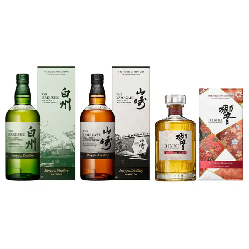 Yamazaki 山崎・Hakushu 白州 History of the Distillery 2024 & 響 Blossom Harmony 2024 (Pre-order : 2-3weeks)