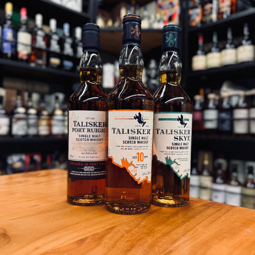 Talisker set B (10, skye, port rughie) 單一麥芽威士忌