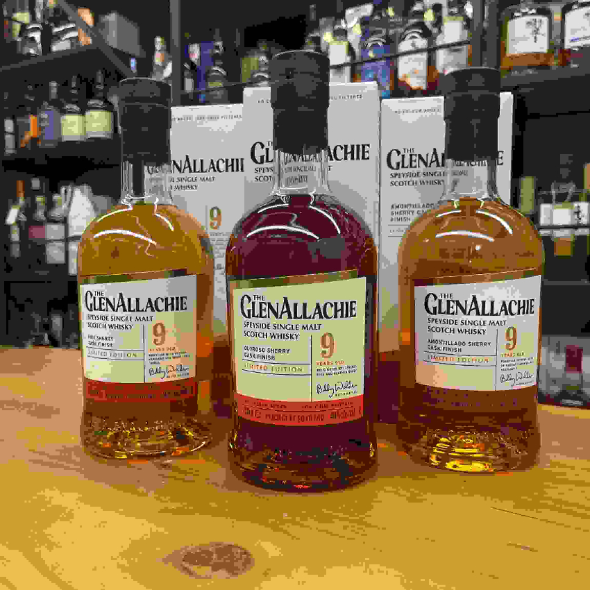 Glenallachie 9 48% Set 雪莉桶系列 (Fino, Oloroso, Amontillado) Single Malt Scotch Whisky 單一麥芽威士忌