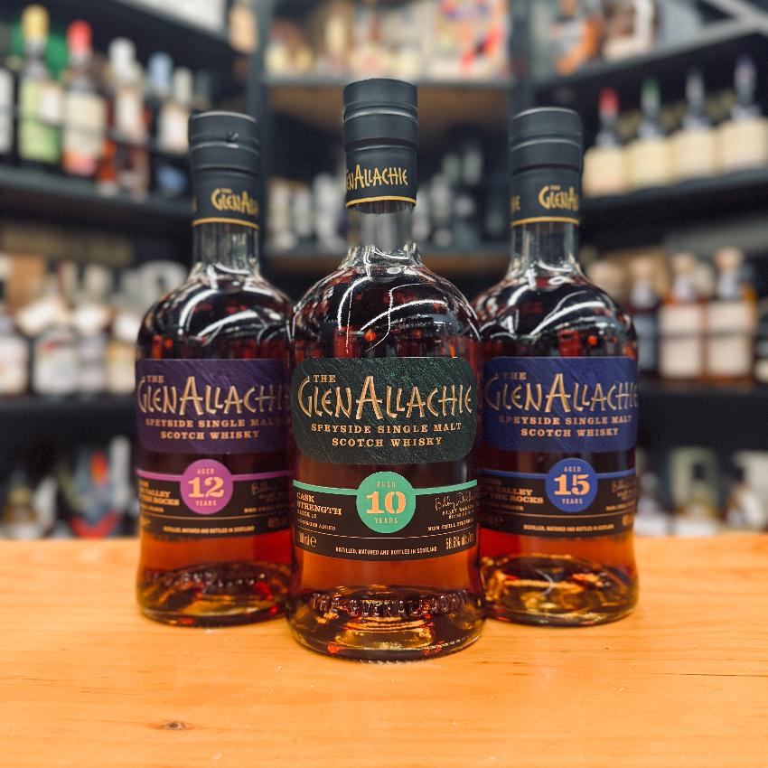 Glenallachie set (12, 15, 10 cask strength) Single Malt Scotch Whisky 單一麥芽威士忌