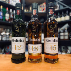 Glenfiddich Package (12,15,18) Single Malt Scotch Whisky 單一麥芽威士忌